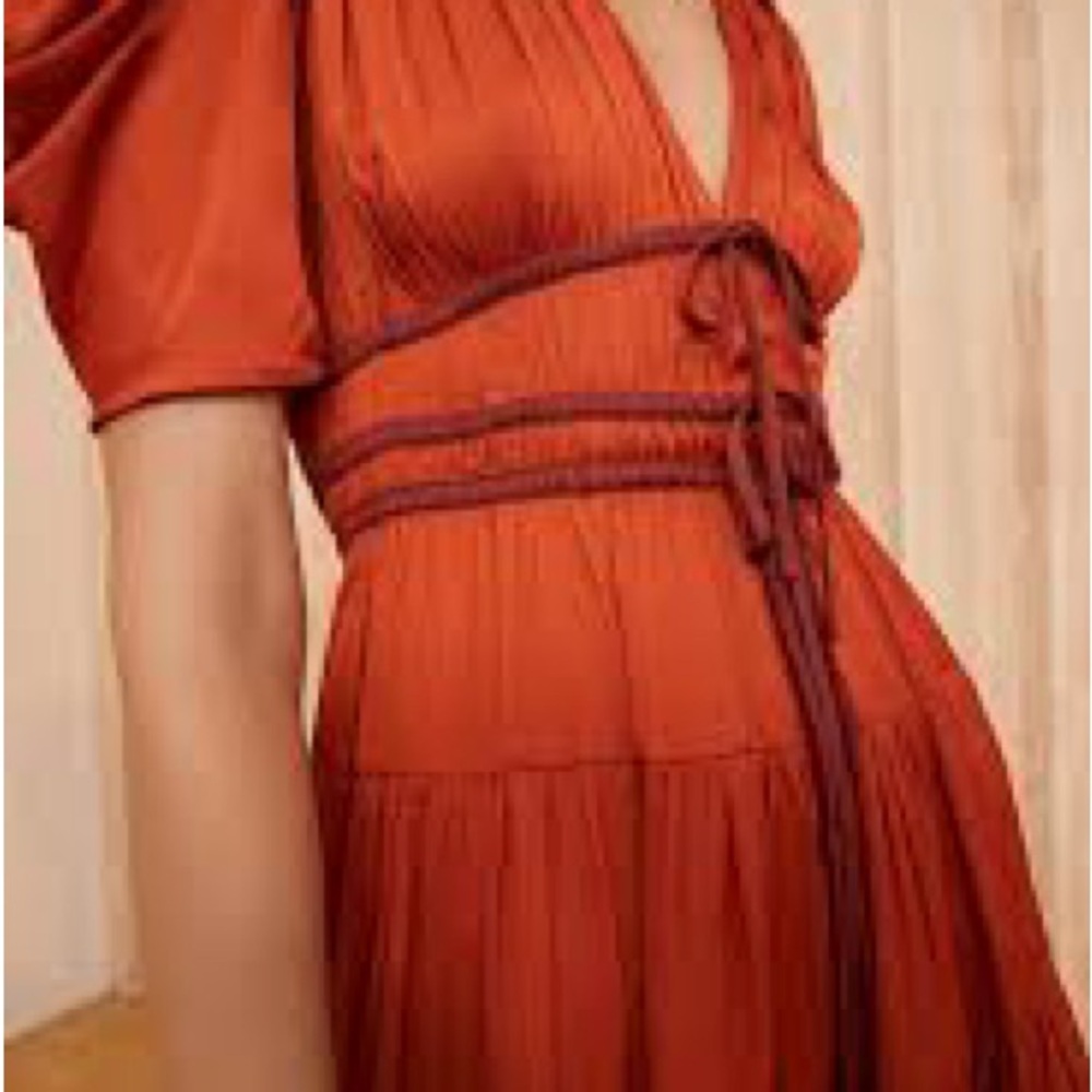 Ulla Johnson - Orange Dress - Size 4 - Picture 2 of 5